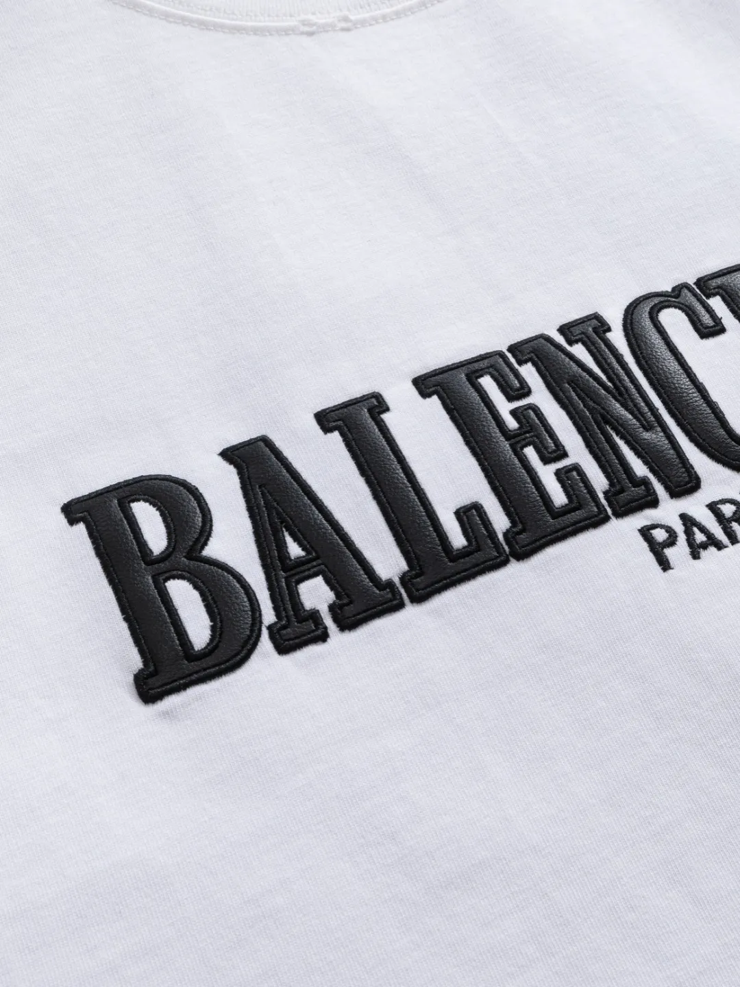 P100✨🔥 [BALENCIAGA] 2026FW short-sleeved T-shirt Premium 26s double yarn 300g fabric embroidery fraying process Color: Black White Red Size: S M L XL 2XL